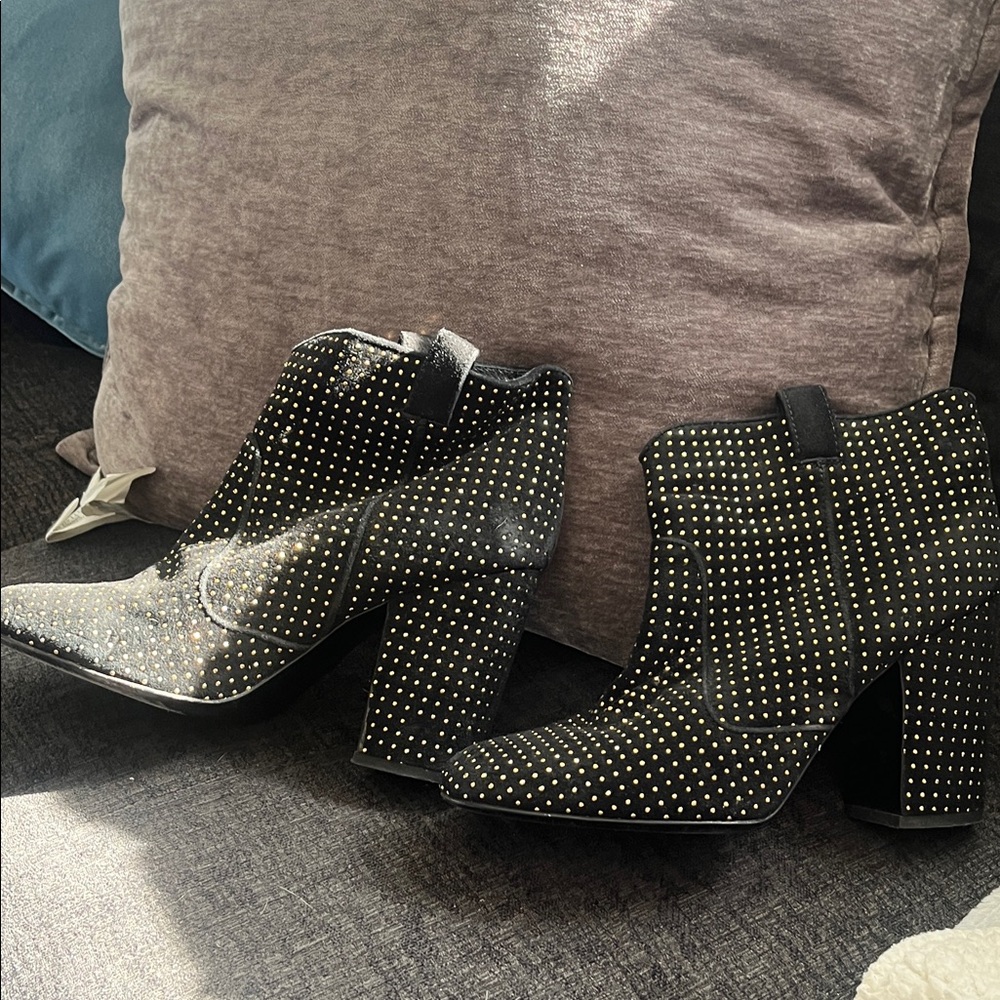 Black Laurence Dacade Studded Ankle Boots